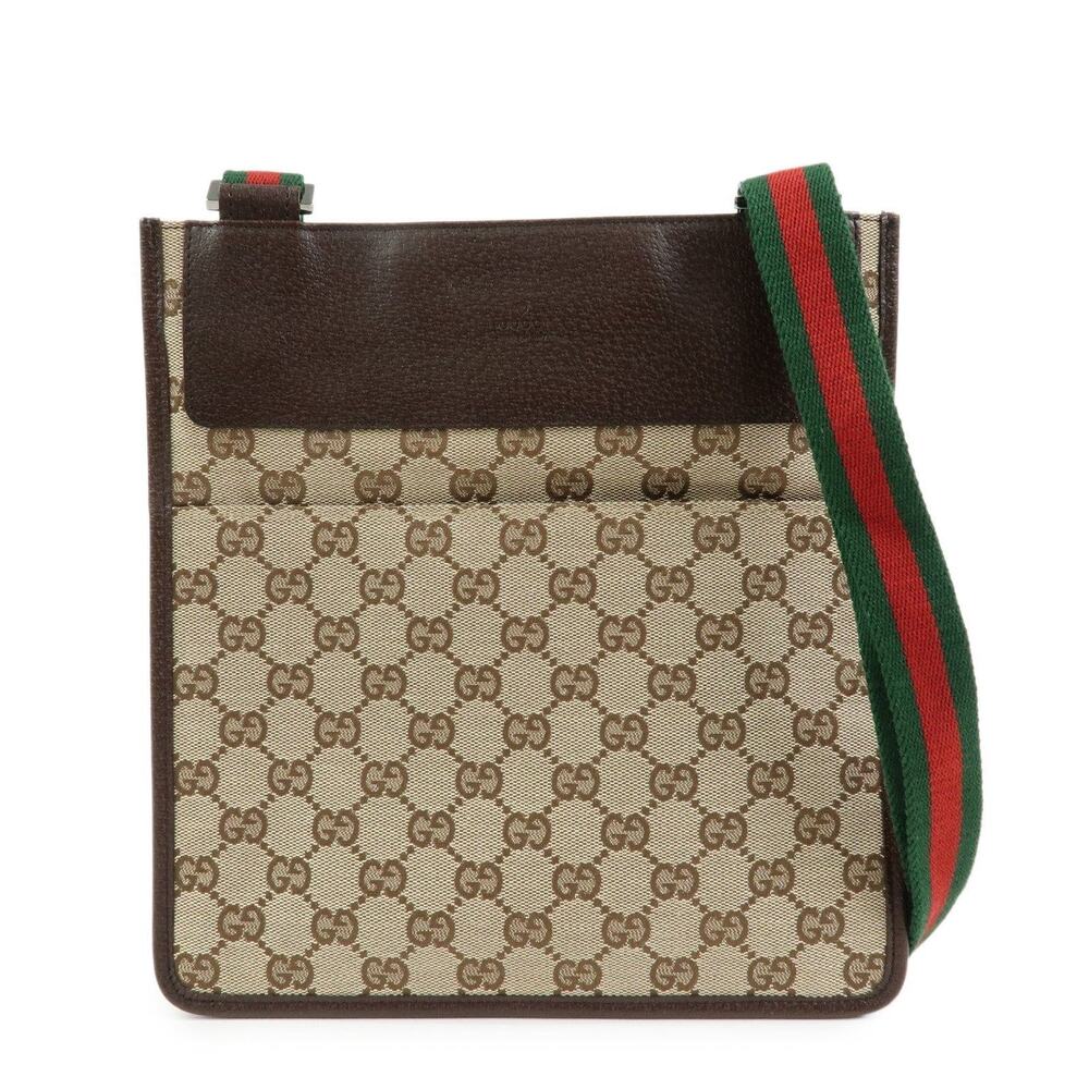 Gucci Sherry GG Supreme Crossbody Bag Beige